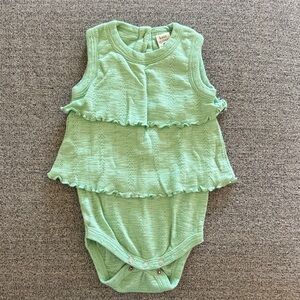 Kate Quinn Mint Green Sleeveless Baby Onesie 6-12 Months